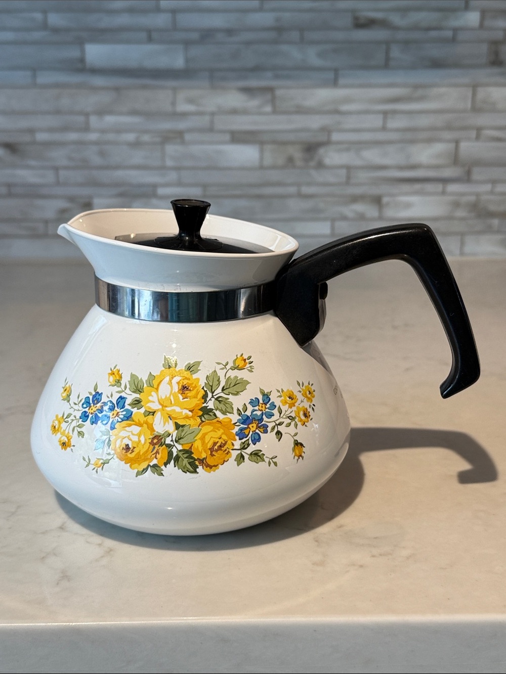 1 Vintage Corningware  Lancaster 6 Cup Tea Kettle